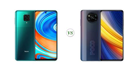 Xiaomi Redmi Note 9 Pro Vs Poco X3 Pro Side By Side Specs Comparison