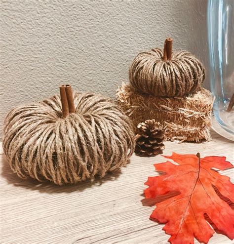 Rustic Twine Pumpkin Fall Decor Rustic Style Pumpkins Etsy