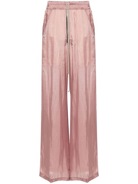 Rick Owens Geth Belas Semi Sheer Trousers Pink FARFETCH