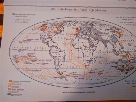 Stara Geografska Karta Putovanja I OtkriĆa Naroda 15 16 St