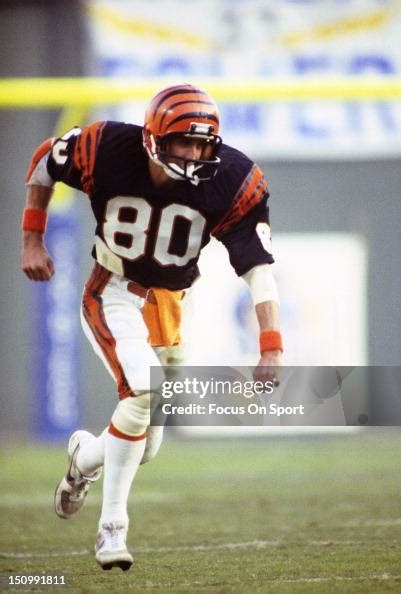 Wide Receiver Cris Collinsworth Of The Cincinnati Bengals Runs A Pass