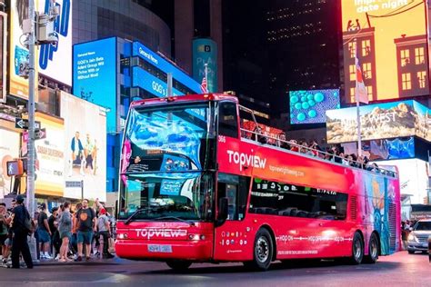 New York City: Midtown Manhattan Double-Decker Night Bus Tour 2026 ...