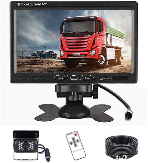 Podofo Car Reversing Camera Kit With 7 Inch Lcd Monitorwaterproof