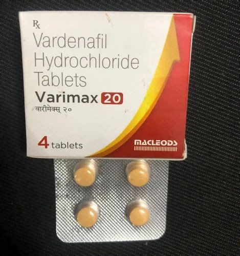 20mg Varimax Verdenafil Tablet At ₹ 360stripe Vardenafil Tablets In