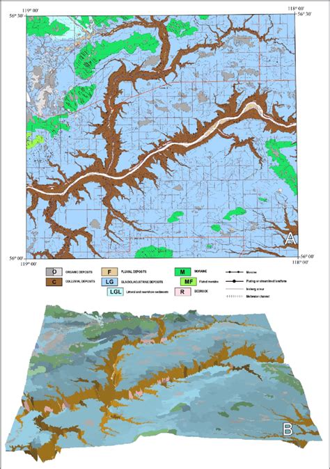 A Simplified Surficial Geology Map Of The Cleardale Area Northwestern