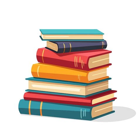 Premium Vector Stack Of Books Image Of Stack Of Books Isolated