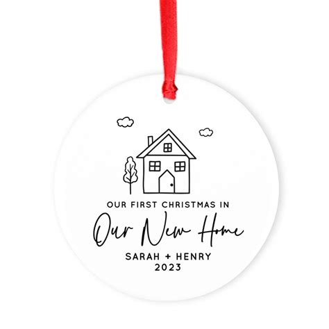 Personalized First Christmas In Our New Home Christmas Ornament 2023