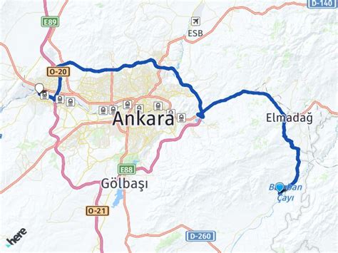 Elmadağ Deliler Sincan YHT Garı Arası Kaç Km Yol Tarifi Km Hesaplama