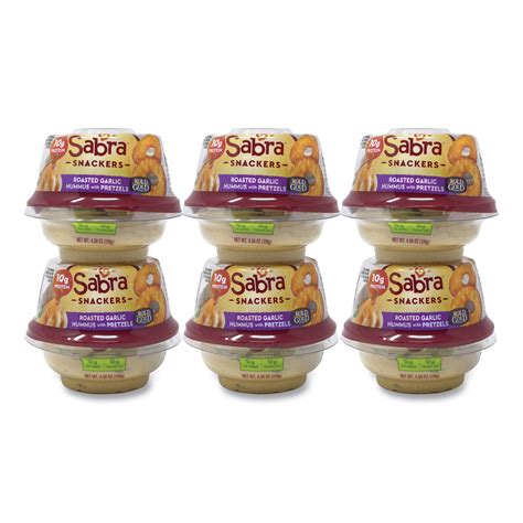 Classic Hummus With Pretzel 456 Oz Cup 6 Cupspack Mastersupplyonline