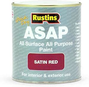 Rustins Asap Paint Red Ml Pack Of Amazon Co Uk Diy Tools