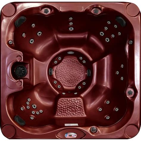 American Spas 7 Person 40 Jet 240 Volt Premium Acrylic Bench Spa Standard Hot Tub With Ozonator