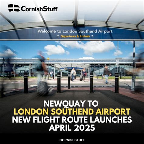 CornishStuff - Newquay to London Southend Airport: New Flight Route