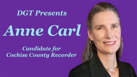 Anne Carl For Cochise County Recorder Youtube