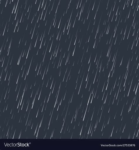 Seamless Rainfall Texture Rain Drop Effect Vector Image