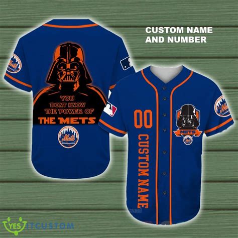 york mets darth vader mlb baseball jersey shirt custom number