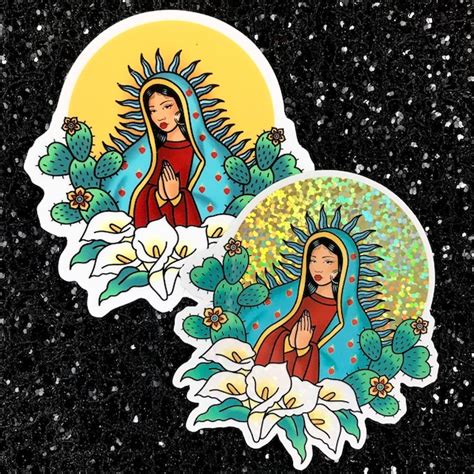 Our Lady Of Guadalupe Sticker Etsy