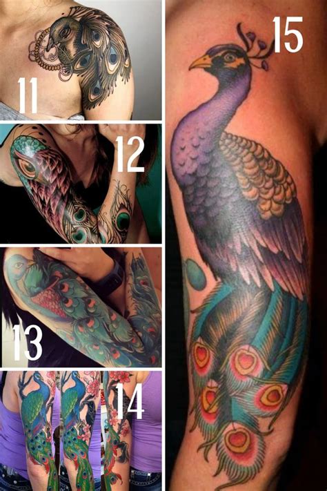 47 Vibrant Peacock Tattoo Designs + Their Meaning - TattooGlee ...