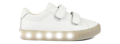 POP SHOES Big Kid's Holiday Velcro Light Up Sneakers, White, 3 - Walmart.com