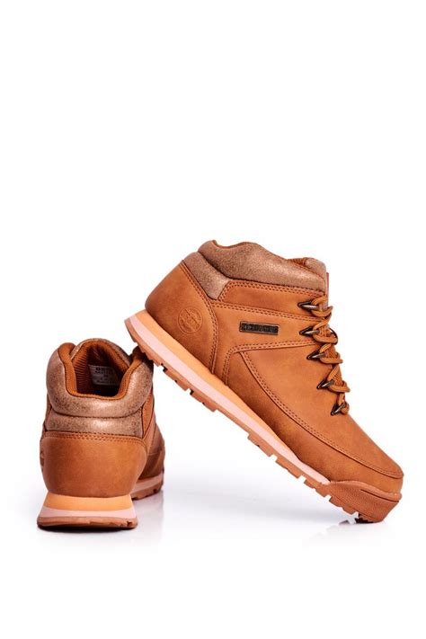 Damskie Buty Trekkingowe Big Star Camel GG274497 Bugo Pl Buty Damskie