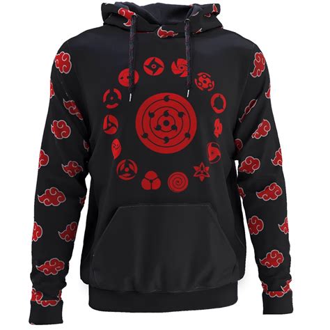 Moletom Adulto Canguru Naruto Akatsuki Itachi Uchiha 9a No Shoptime