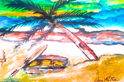 Whale Beach Painting by dawn rettew - Jose Art Gallery