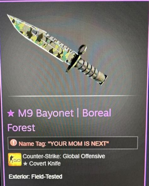 Csgo M Bayonet Boreal Forest Field Tested Video Gaming Video Games