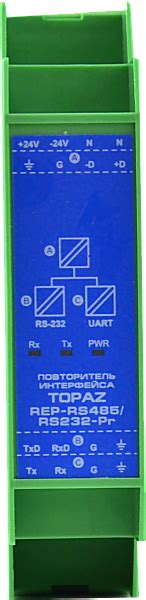 Повторитель интерфейса TOPAZ REP-RS485/RS232-Pr. Российское оборудование.