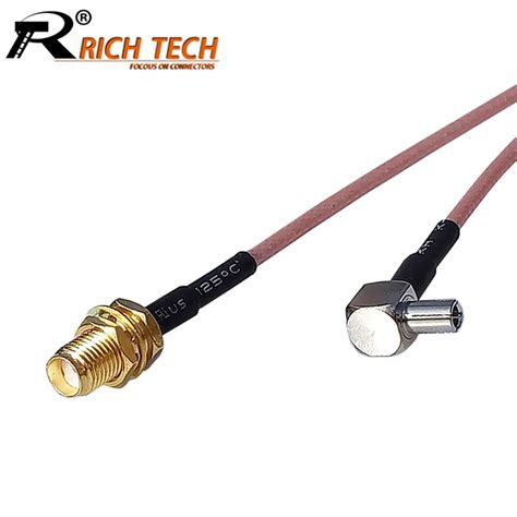 2pcs Rf Pigtail Sma Female To Ts9 Male Connector Rg316 Coaxial Cable