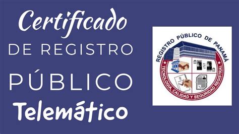 Asociar Prevenci N Roto Certificado De Registro Publico Panama