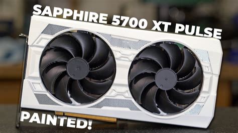 Graphics Card Makeover Sapphire Rx 5700 Xt Pulse Black And White Mod Youtube