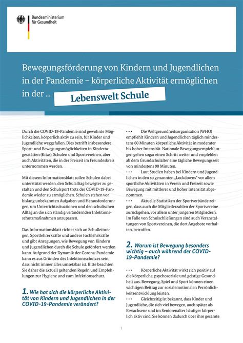 Bewegungsförderung Von Kindern Und Jugendlichen In Der Pandemie Dslv