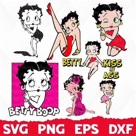 Betty Boop Svg Bundlebetty Boop Layeredsvg Easy Cuttshir Inspire