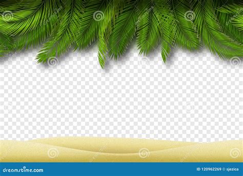 Seamless Beach Border. Vector Stock Illustration - Illustration of graphic, island: 120962269