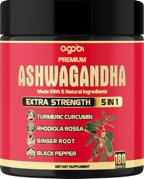 Amazon 5in1 Premium Ashwagandha Capsules High Extracted Added