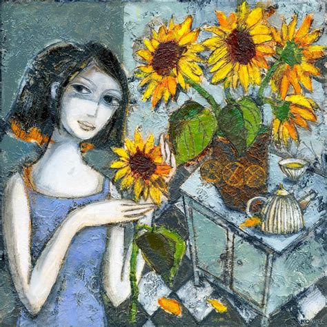 "Sunflower Arrangement" Original Artwork and Giclee Print