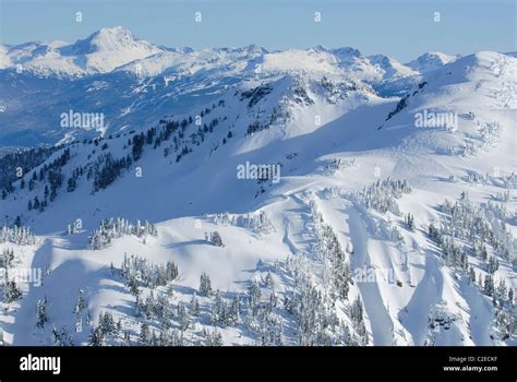 Mountain scenic in British Columbia's Coast mountain range in Whistler ...