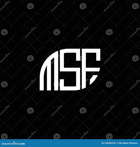 MSF Letter Logo Design on Black Background. MSF Creative Initials Letter Logo Concept. MSF ...