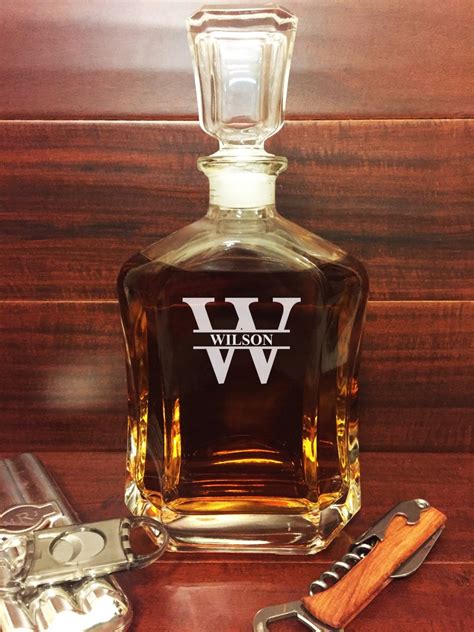 Engraved Decanter Personalized Whiskey Decanter Custom