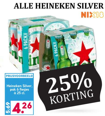 Heineken Silver Blikje Bier Folder Aanbieding Bij Boons Markt Details