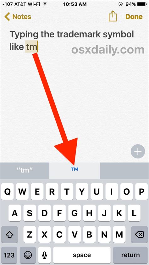 How To Type Trademark Copyright Symbols On IPhone And IPad