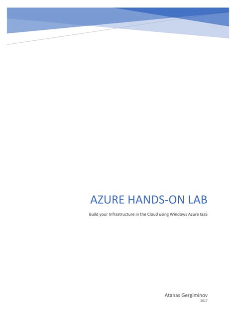 Azure Hands On Lab Pdf