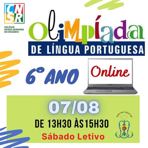 OLIMPÍADA DE LÍNGUA PORTUGUESA 6º Ano Colégio Nossa Senhora do