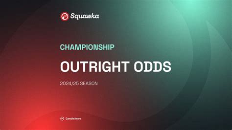 Championship 2024 25 Outright Odds Who Will Win The League