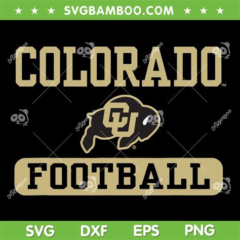 Colorado Buffaloes Football SVG PNG