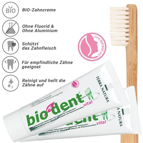 Pastas de Dientes Naturales Sin Flúor Biodent Vital 3x75ml Comp