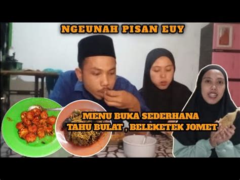 MENU BUKA PUASA SEDERHANA HANYA DENGAN TAHU BULAT SAOS TIRAM