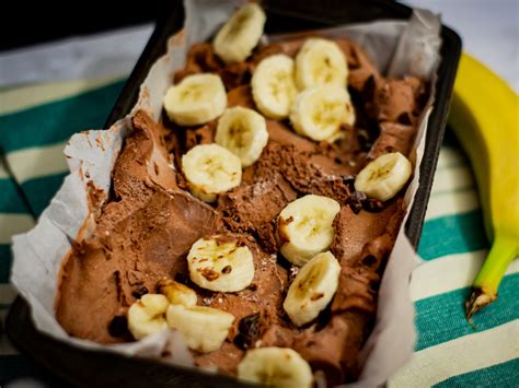 No Sugar Added Dark Chocolate Banana Ice Cream Gradfood