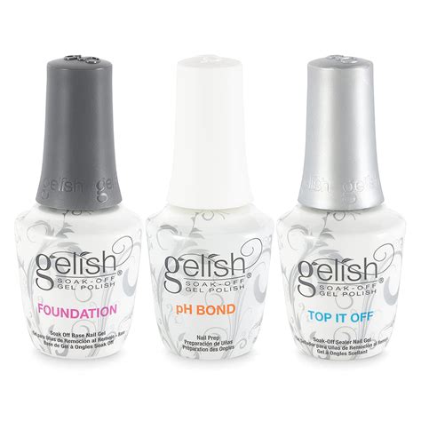 Gelish Terrific Trio Essentials Basix Care Soak Off Manicure Gel Nail