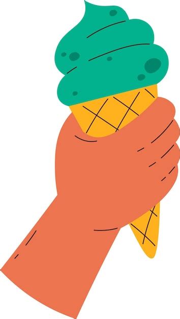 Premium Vector Hand Holding Ice Cream