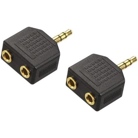 Set 2 Adaptoare Splitter FAC Pentru Casti Jack 3 5 Mm Conectori